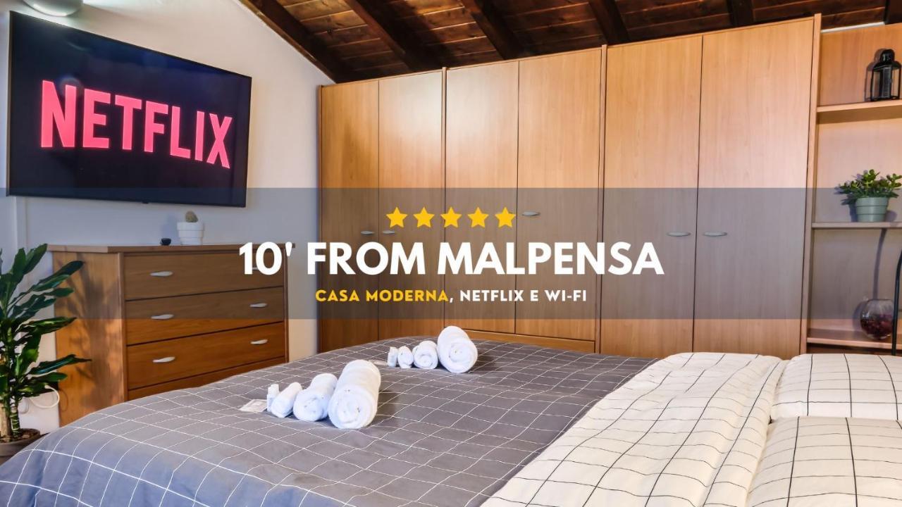 Apartamento 10' From Malpensa Casa Moderna, Netflix & Wi-Fi Casorate Sempione Exterior foto